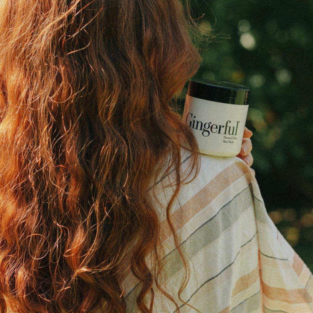 Deep Conditioning Henna & Rose Hair Mask for Redheads - Gingerful