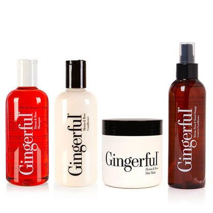 The Full Ritual: Redhead Shampoo, Conditioner, Mask + Leave-in Spray Set - Gingerful